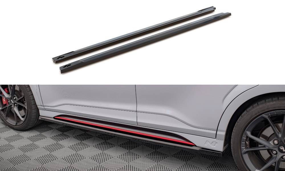 Side skirts diffusers v.1 hyundai kona n mk1
