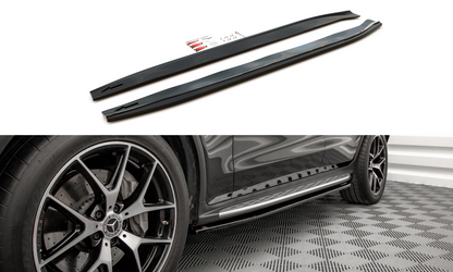 Side skirts diffusers v.1 mercedes-benz glc coupe amg-line c253 facelift