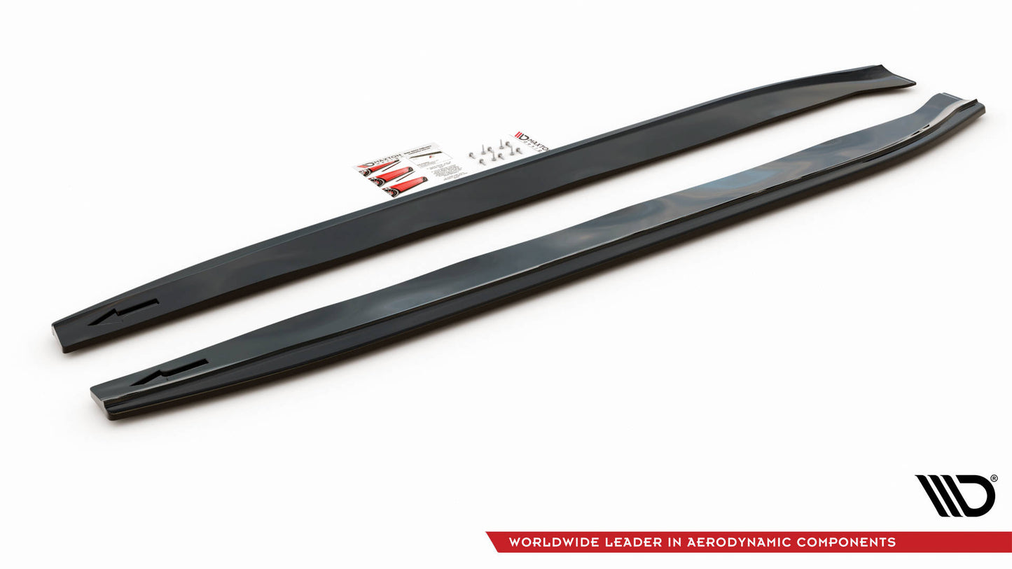 Side skirts diffusers v.1 mercedes-benz glc coupe amg-line c253 facelift