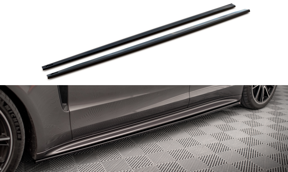 Side nederdele diffusorer v.1 Porsche Panamera Turbos e-hybrid / Panamera E-Hybrid 971