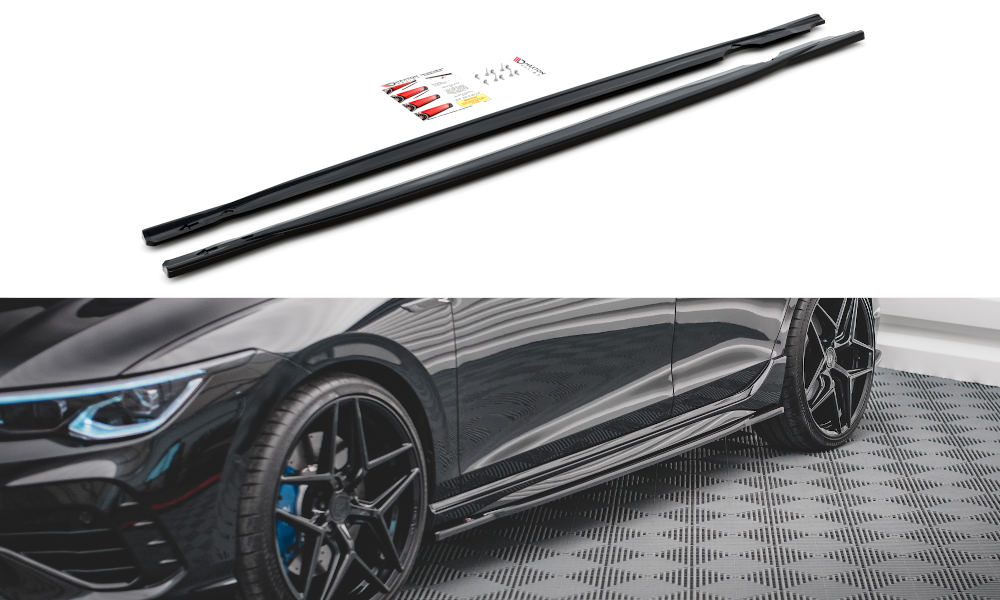 Side skirts diffusers v.1 volkswagen golf r mk8