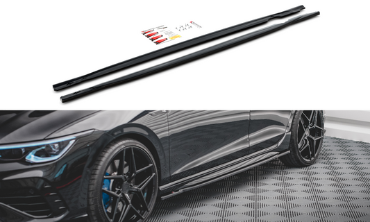 Side skirts diffusers v.1 volkswagen golf r mk8