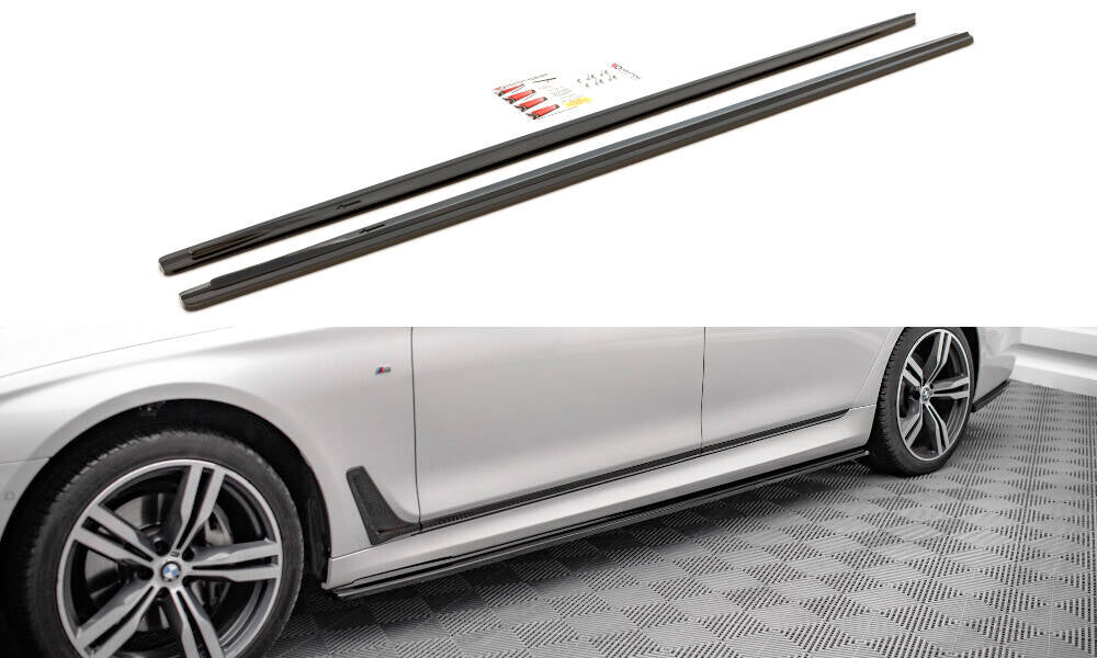Side skirts diffusers v.1 for bmw 7 long m-pack g12