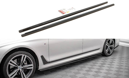 Side skirts diffusers v.1 for bmw 7 long m-pack g12