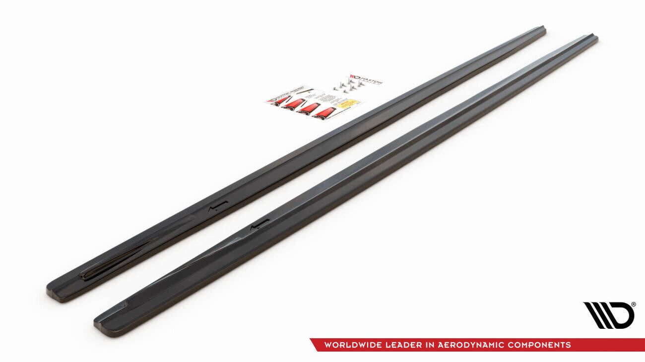 Side skirts diffusers v.1 for bmw 7 long m-pack g12
