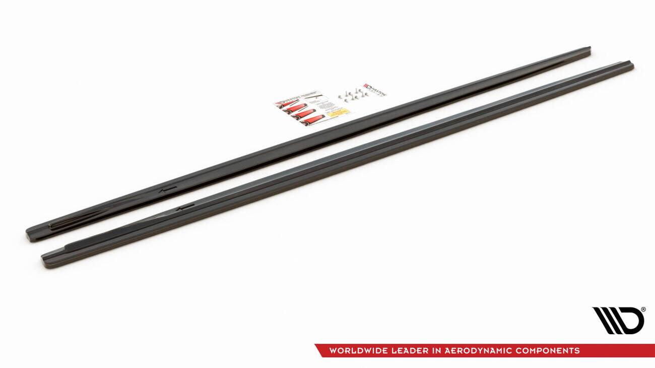 Side skirts diffusers v.1 for bmw 7 long m-pack g12