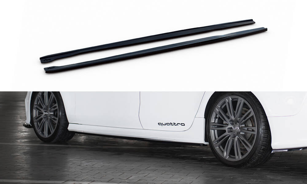 Side skirts diffusers v.2 audi rs7 c7