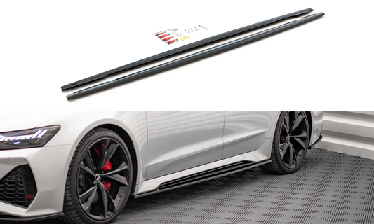 Side skirts diffusers v.2 audi rs7 c8