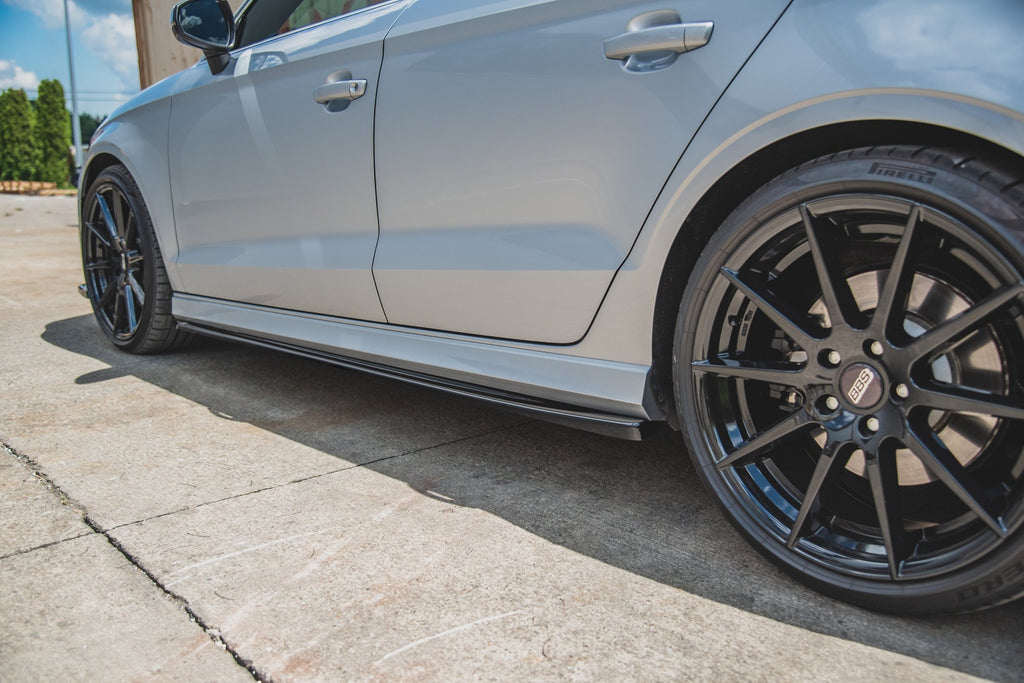 Side nederdele diffusorer v.2 Audi S3 / A3 S-linje siden 8V ansigtsløftning