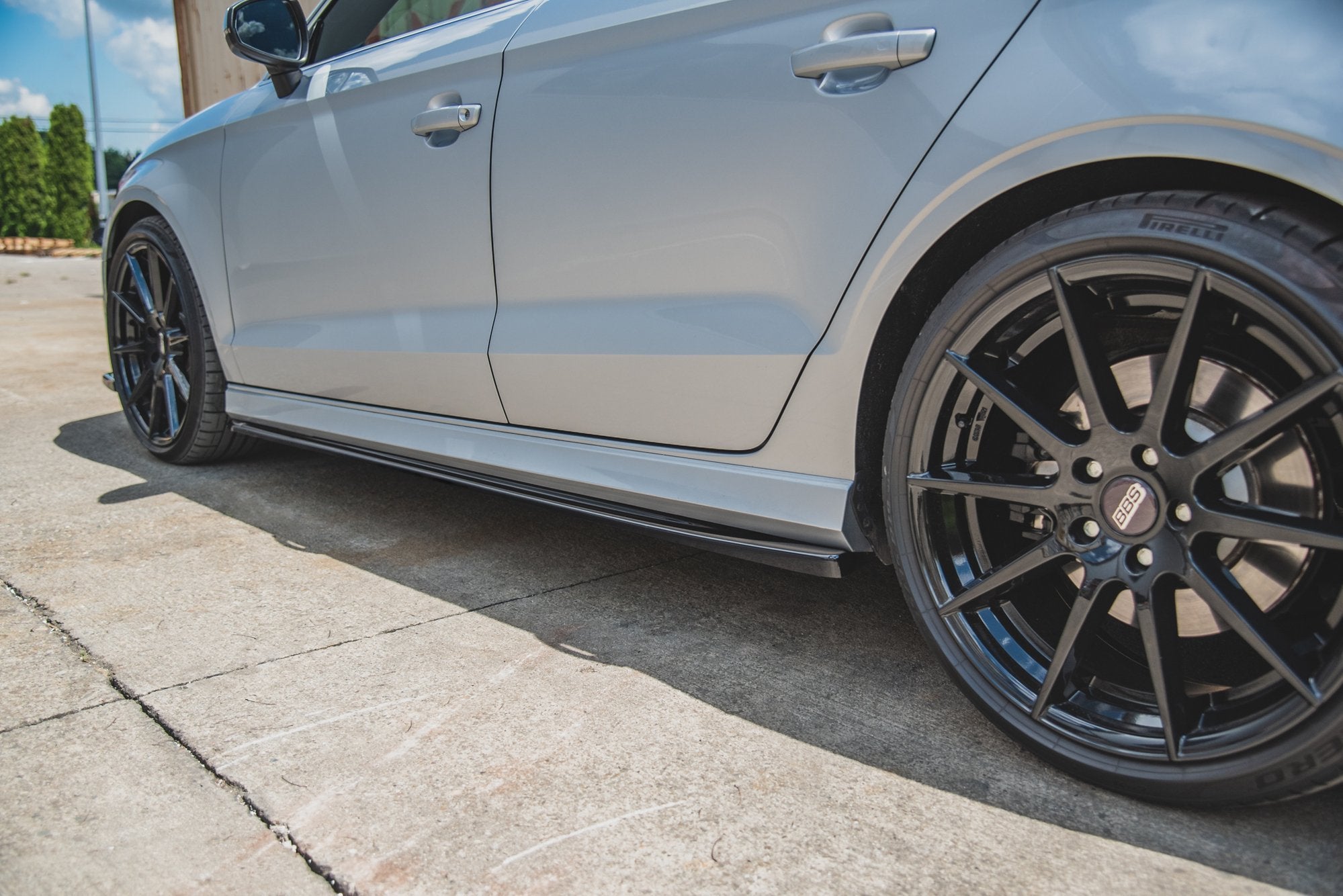 Side nederdele diffusorer v.2 Audi S3 / A3 S-linje siden 8V ansigtsløftning