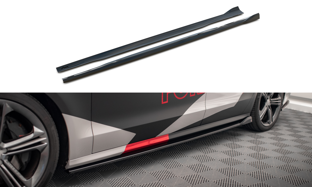 Side skirts diffusers v.2 audi s8 d4