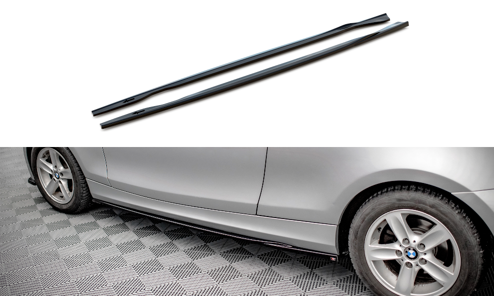 Side skirts diffusers v.2 bmw 1 e81 facelift