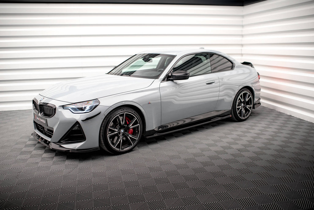 Side skirts diffusers v.2 bmw 2 coupe m-pack / m240i g42