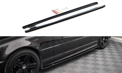 Side skirts diffusers v.2 bmw 3 coupe m-pack e46