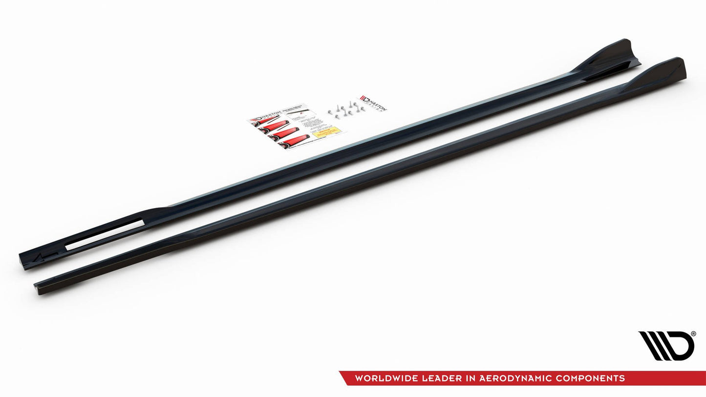 Side skirts diffusers v.2 bmw 4 m-pack / m440i g22 / g23 / g22 facelift / g23 facelift