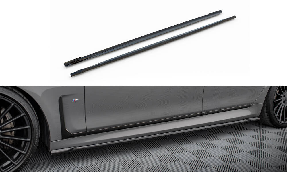 Side skirts diffusers v.2 bmw 7 m-pack g11