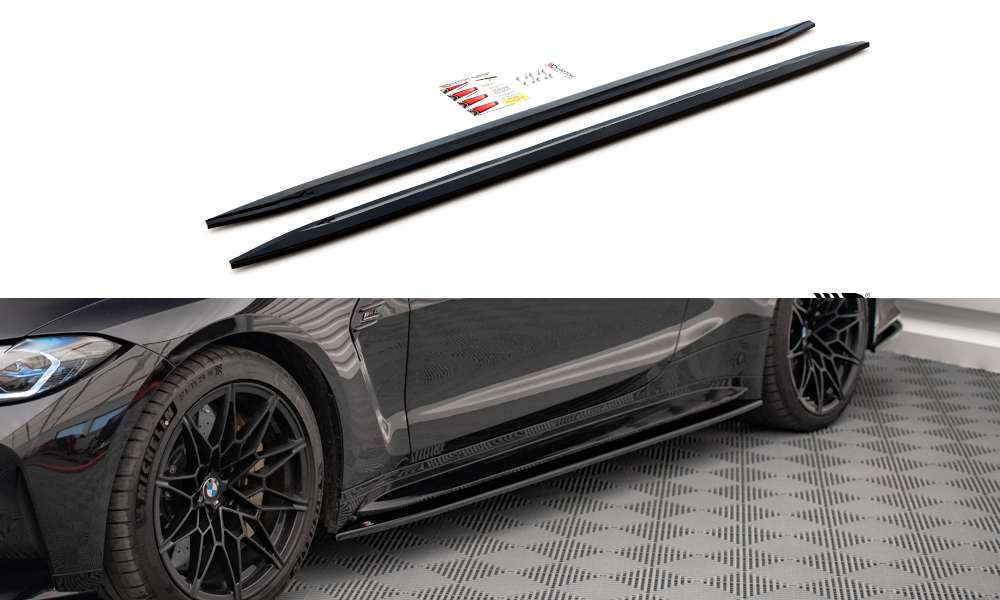Side skirts diffusers v.2 bmw m4 g82