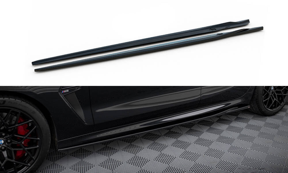 Side skirts diffusers v.2 bmw m8 gran coupe f93 / 8 gran coupe m-pack g16