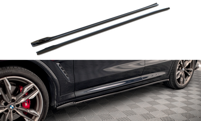 Side skirts diffusers v.2  bmw x3 m40d / m40i / m-pack g01