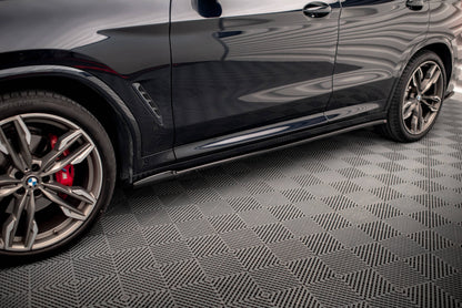 Side skirts diffusers v.2  bmw x3 m40d / m40i / m-pack g01