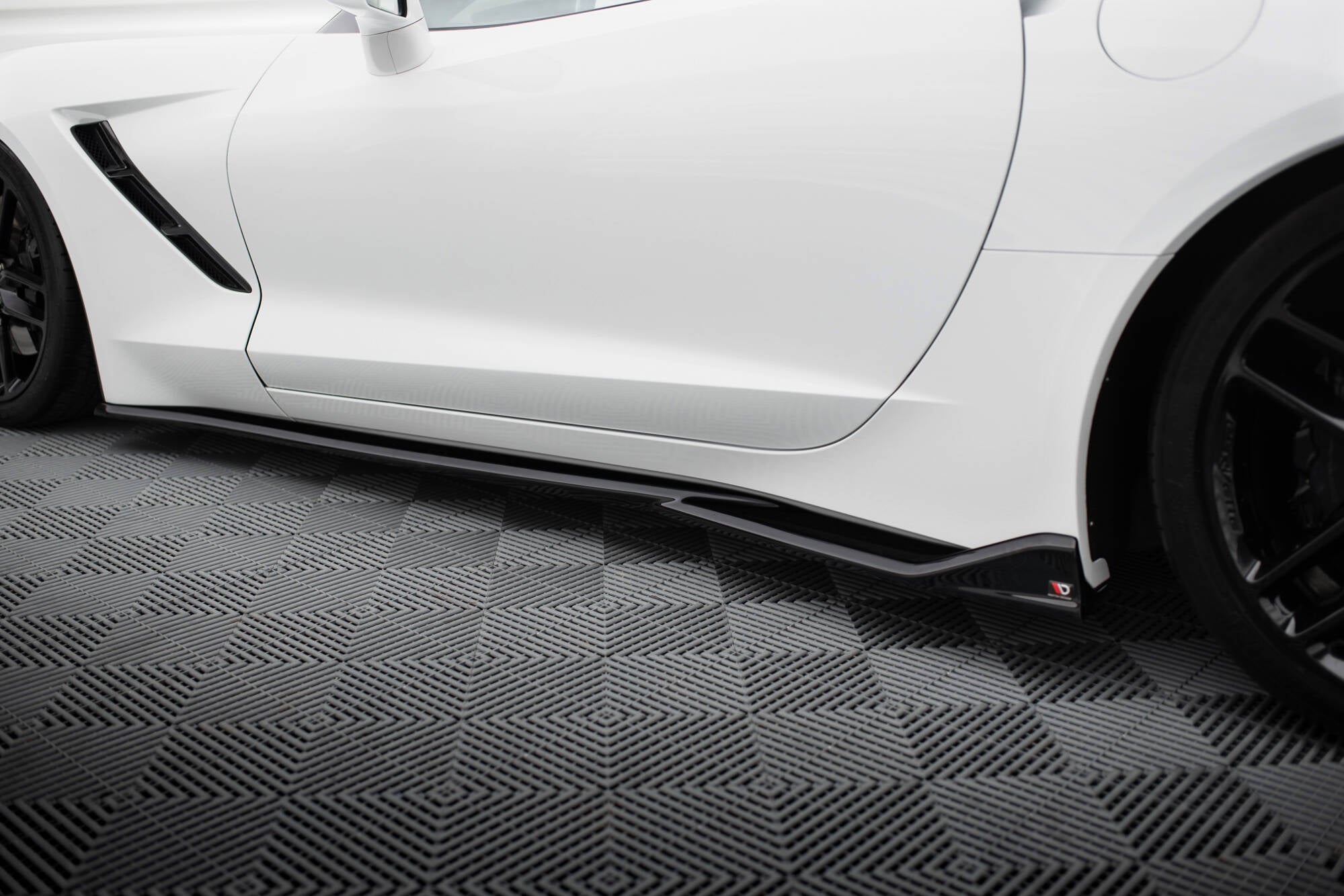 Side Skirts Diffusers v.2 Chevrolet Corvette Stingray C7