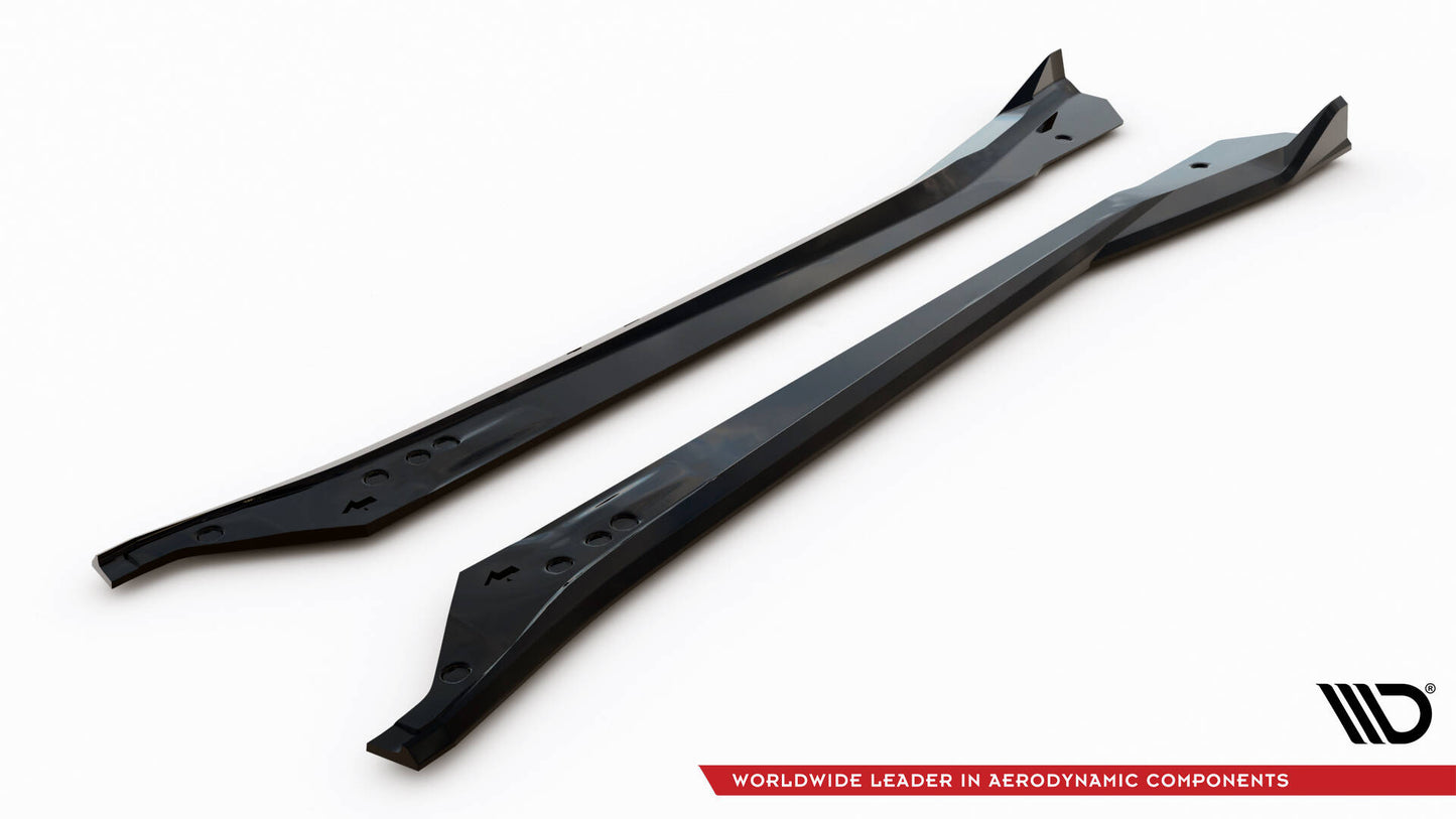 Side skirts diffusers v.2 chevrolet corvette stingray c7