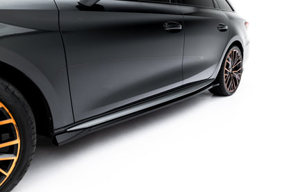 Side skirts diffusers v.2 cupra leon st / hatchback  aero mk1 / mk1 facelift