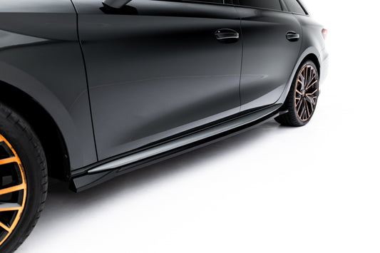 Side skirts diffusers v.2 cupra leon st / hatchback  aero mk1 / mk1 facelift