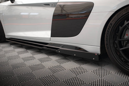 Side skirts diffusers  v.2+ flaps audi r8 mk2 facelift