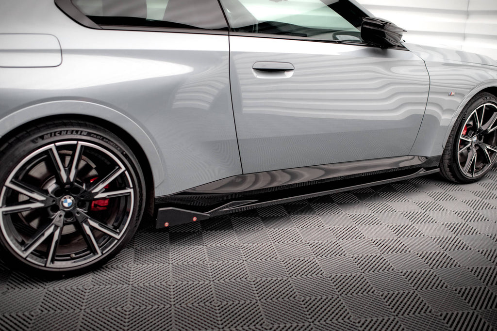 Side skirts diffusers v.2 + flaps bmw 2 coupe m-pack / m240i g42