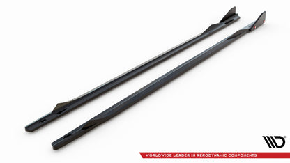 Side skirts diffusers v.2 + flaps bmw 2 coupe m-pack / m240i g42
