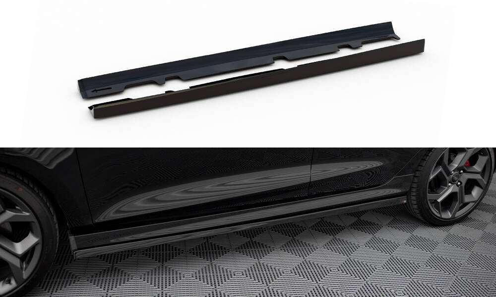 Side Skirts Diffusers v.2 Ford Fiesta MK8 ST / ST-LINE