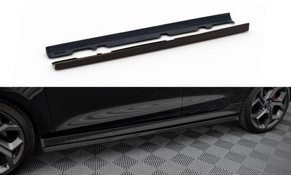 Side Skirts Diffusers v.2 Ford Fiesta MK8 ST / ST-LINE