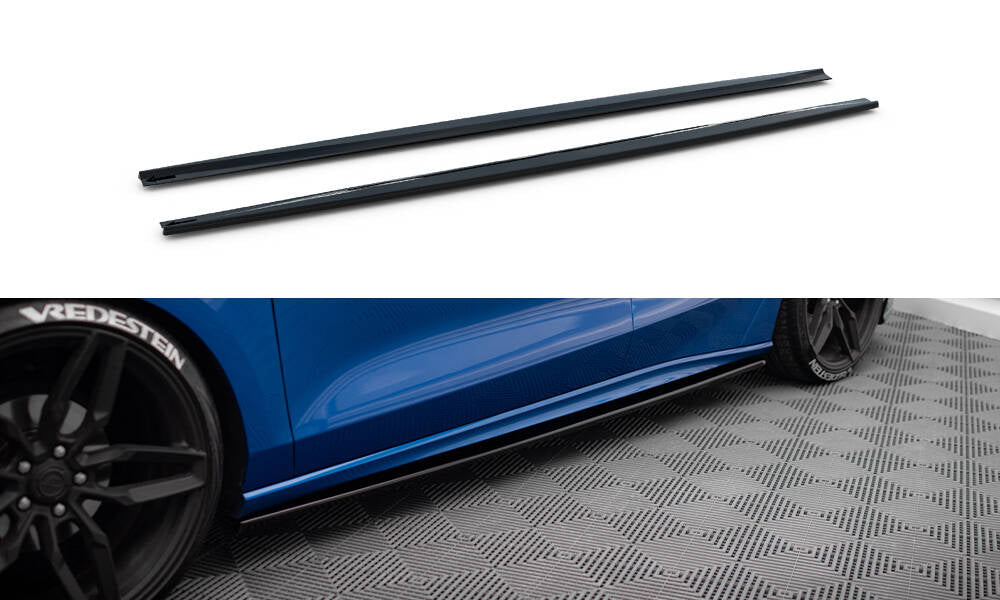 Side skirts diffusers v.2 ford focus st / st-line mk4