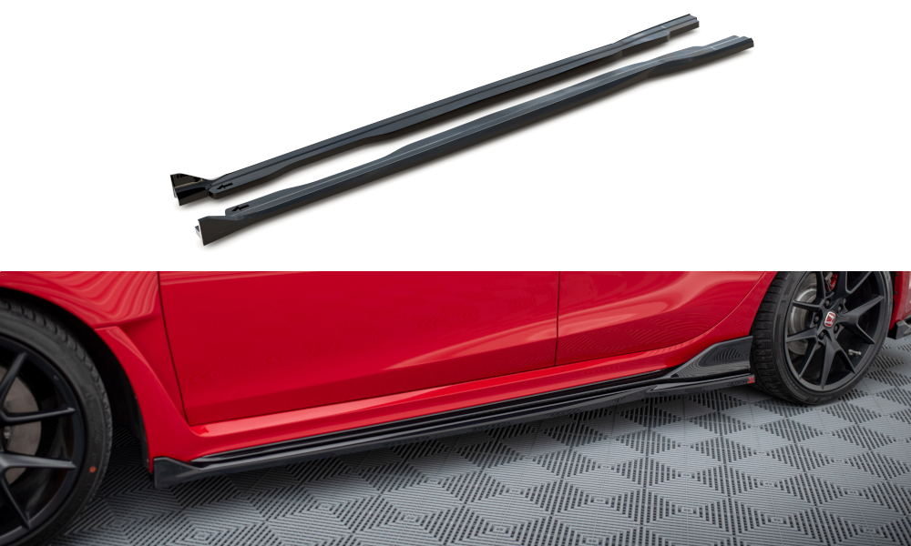 Side skirts diffusers v.2 honda civic type-r mk 11