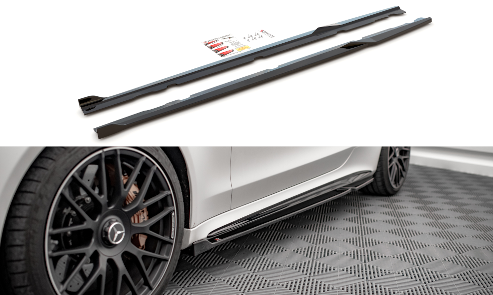 Side skirts diffusers v.2 mercedes-amg c 63amg coupe c205 facelift
