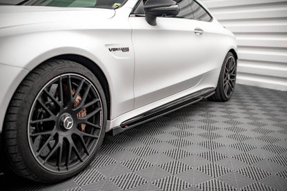 Side skirts diffusers v.2 mercedes-amg c 63amg coupe c205 facelift