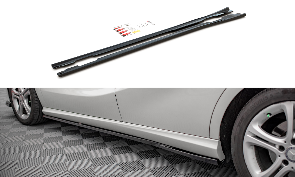 Side skirts diffusers v.2 mercedes-benz a w176