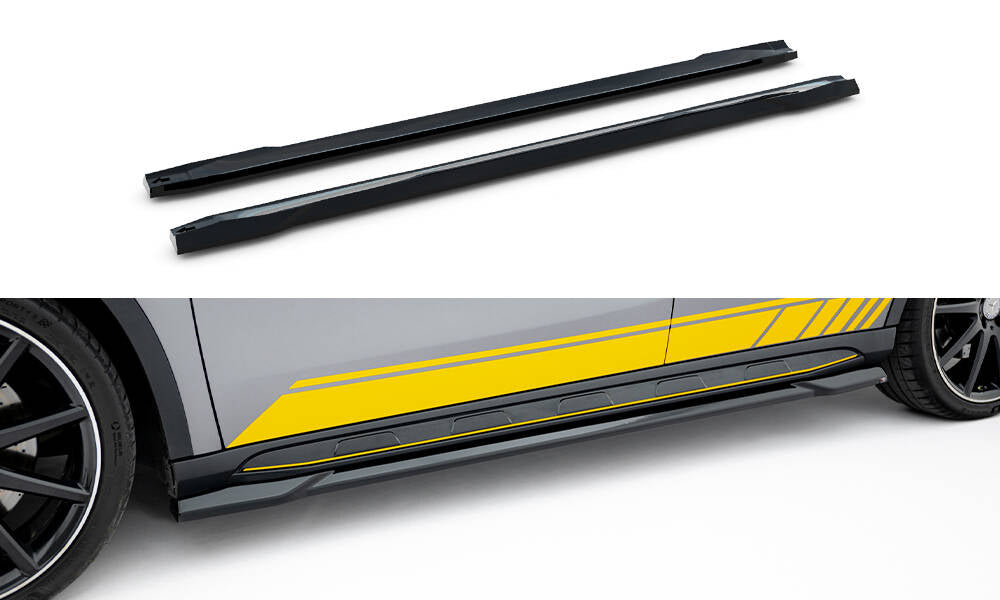 Side skirts diffusers v.2 mercedes-benz gla 45 amg x156