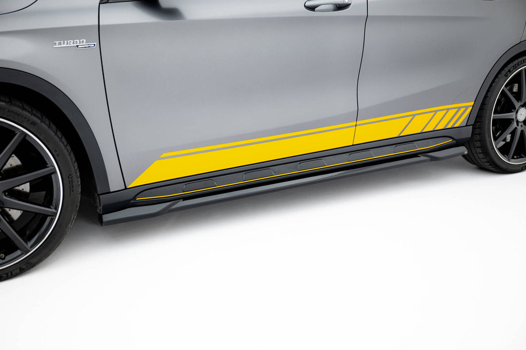 Side skirts diffusers v.2 mercedes-benz gla 45 amg x156