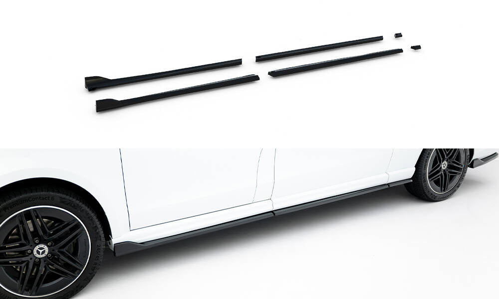 Side skirts diffusers v.2 mercedes-benz v-class extra long amg-line w447