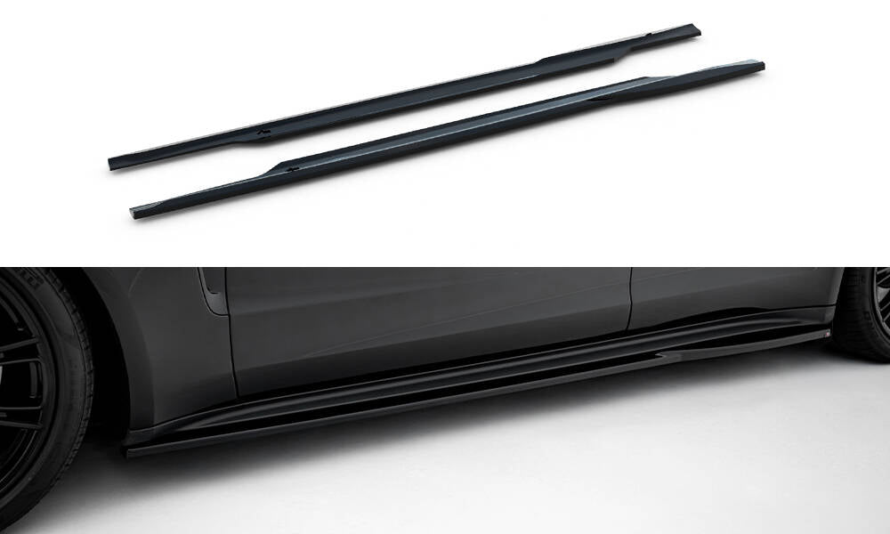 Side Skirts Diffusers v.2 Porsche Panamera Turbo's e-Hybrid / Panamera e-Hybrid 971