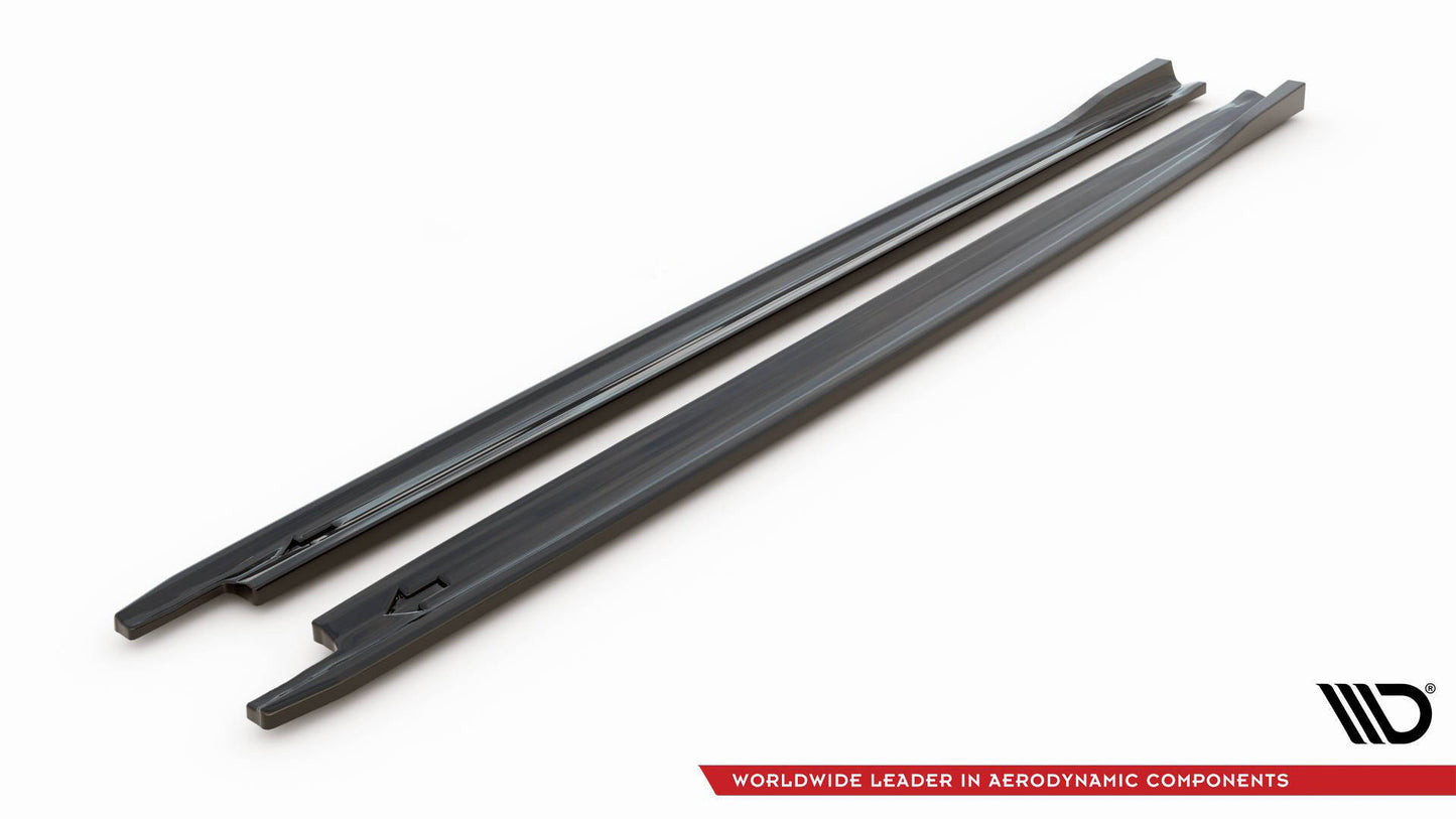 Side skirts diffusers v.2 skoda octavia rs liftback / combi mk4 facelift