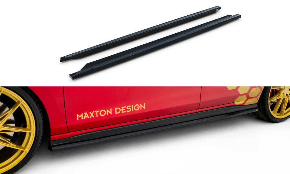Side skirts diffusers v.2 volkswagen golf gti clubsport mk8 facelift