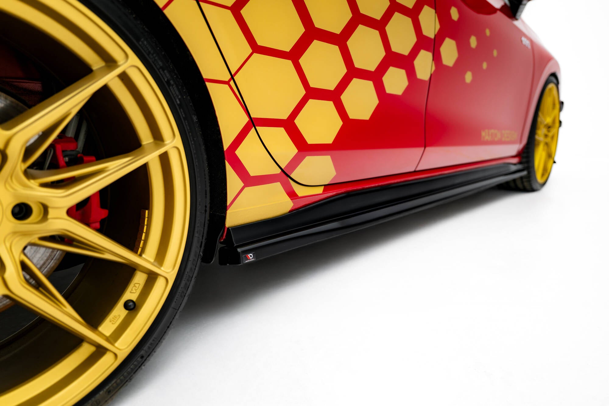 Side skirts diffusers v.2 volkswagen golf gti clubsport mk8 facelift