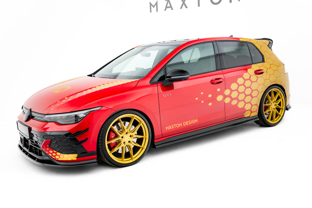 Side skirts diffusers v.2 volkswagen golf gti clubsport mk8 facelift