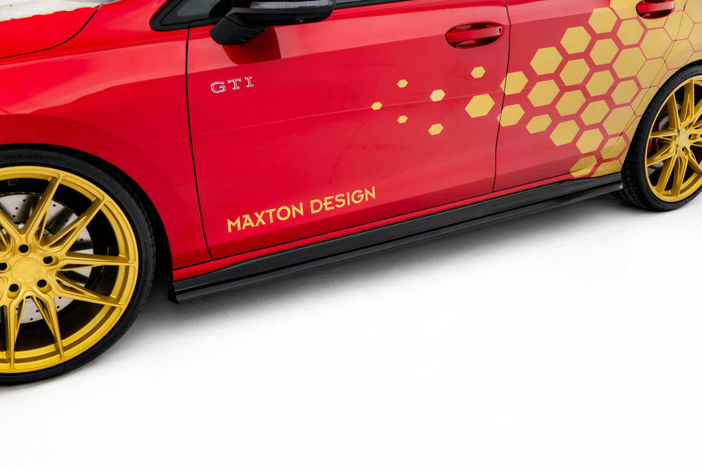 Side skirts diffusers v.2 volkswagen golf gti clubsport mk8 facelift