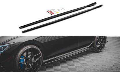 Side skirts diffusers v.2 volkswagen golf r mk8