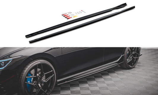Side skirts diffusers v.2 volkswagen golf r mk8