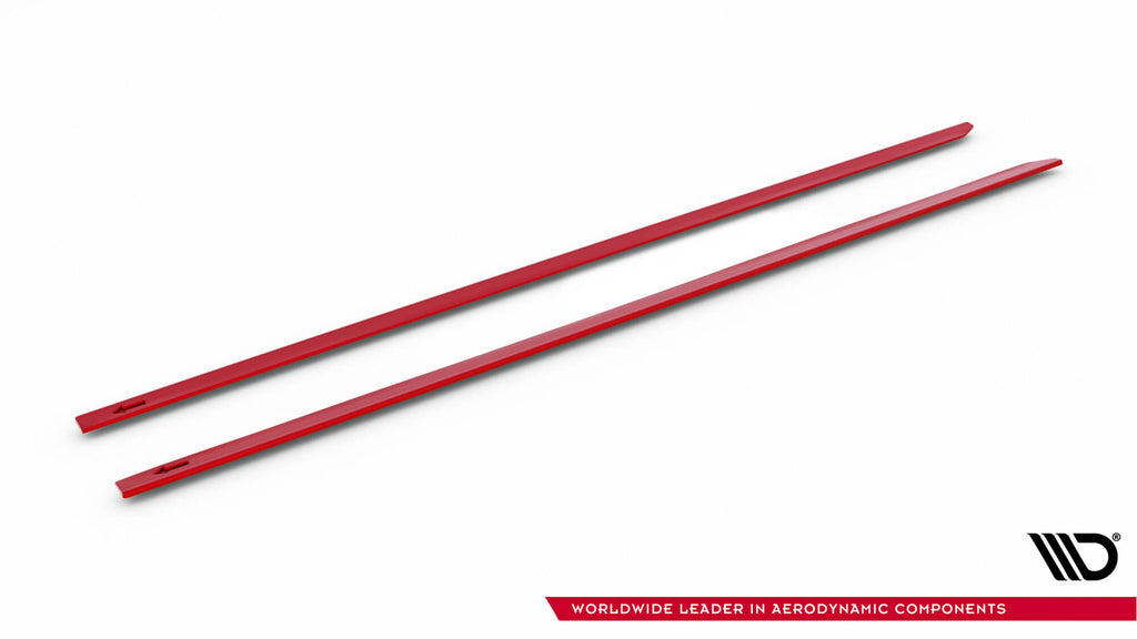 Side skirts diffusers v.2 volkswagen golf r / r-line mk7 facelift